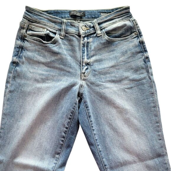 Judy Blue Boyfriend Denim Jeans Mid Rise Waist Stretchy Cotton Blend Size 3 / 26 - Picture 3 of 8